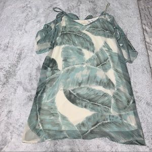 NWOT Olivaceous Palm Leaf Summer Dress
